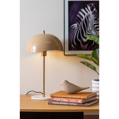 Leitmotiv Waved Dome Tischleuchte in Braun | VIA X SELECTION