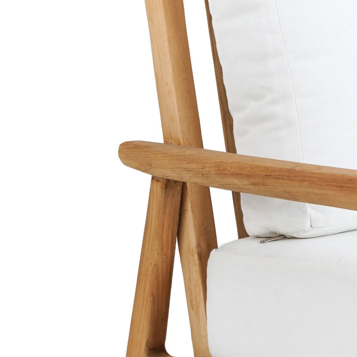 Outdoor-Loungesessel aus recyceltem Teakholz mit losem Kissen | VIA X SELECTION
