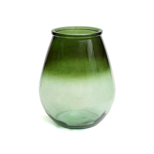 Vase aus recyceltem grünem Glas | VIA X SELECTION