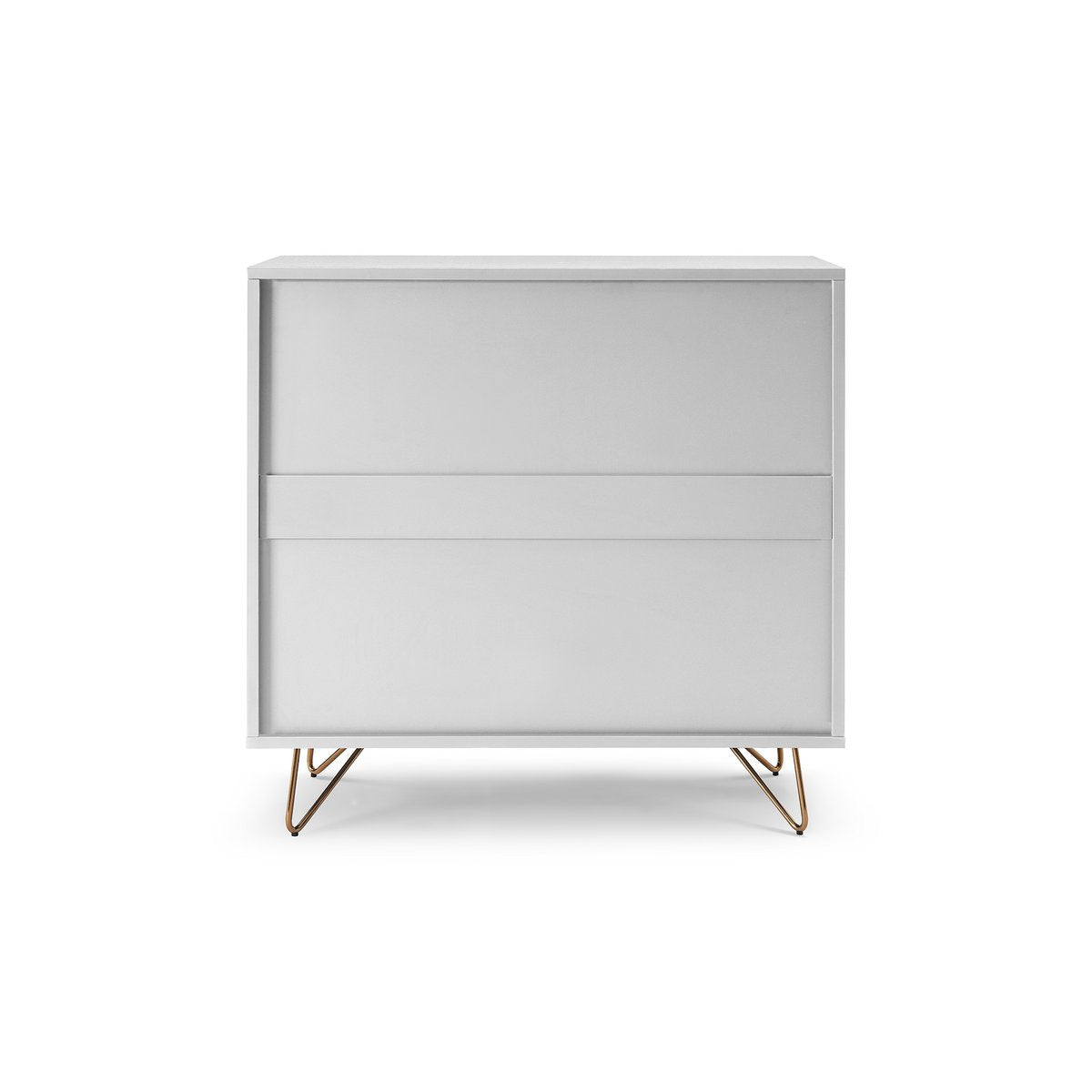 Kommode weiß mit 4 Schubladen, 40 × 90 × 90 cm | VIA X SELECTION