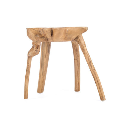 Beistelltisch aus Teak-Wurzelholz, 45 × 45 × 45 cm | VIA X SELECTION