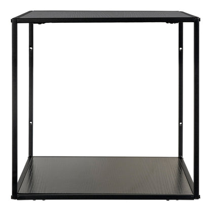 Würfelförmiges Wandregal schwarz, 36 × 36 × 36 cm | VIA X SELECTION