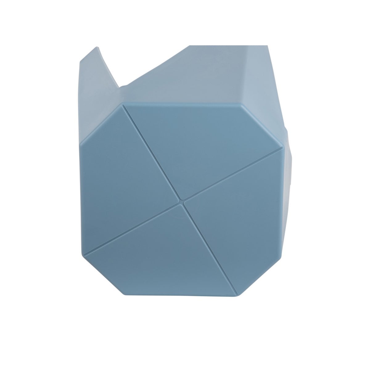 Kompakter Kunststoffhocker in Blau | VIA X SELECTION