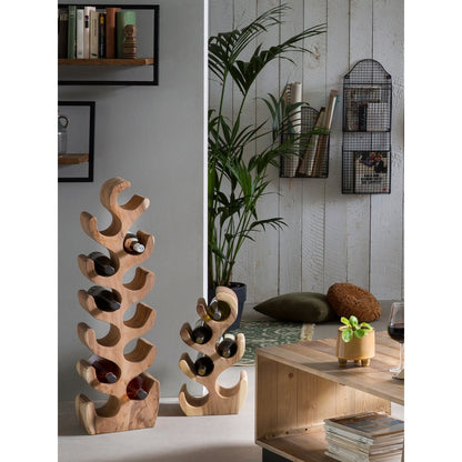 Weinregal aus Suarholz für 12 Flaschen, 19 × 28 × 100 cm | VIA X SELECTION