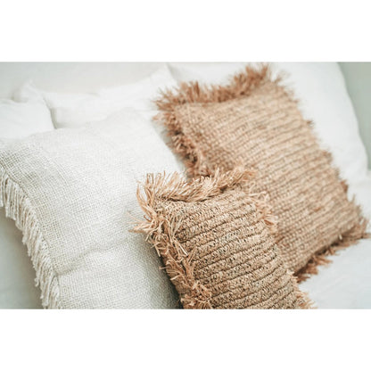 Großer Kissenbezug aus Baumwolle in Creme, 60 × 60 cm | VIA X SELECTION