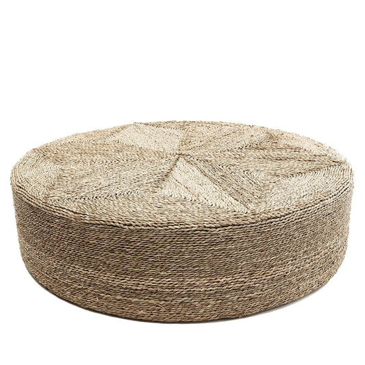 Großer Pouf aus Seegras mit Flechtmuster | VIA X SELECTION