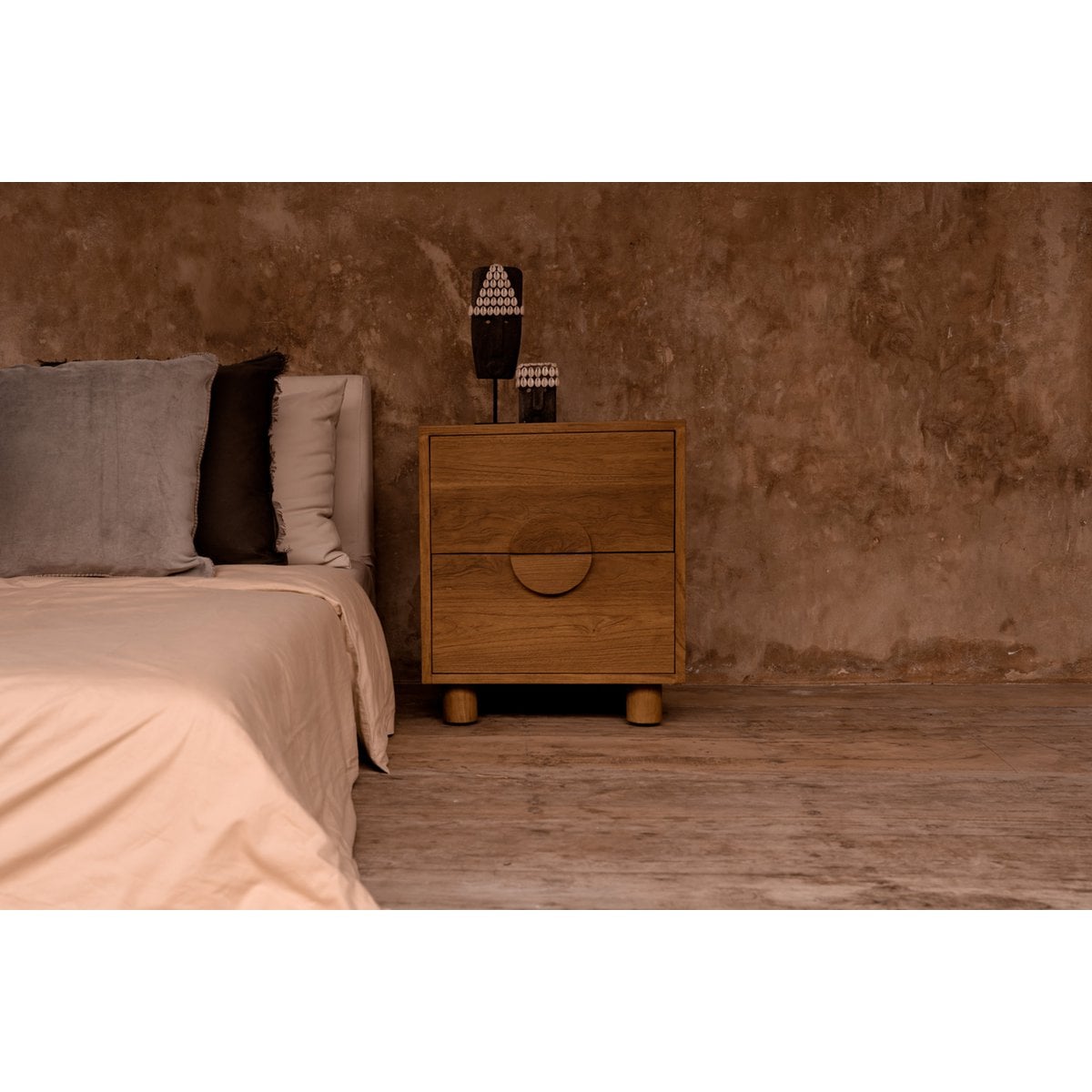 Kissenbezug aus Samt in Grau, 50 × 50 cm | VIA X SELECTION