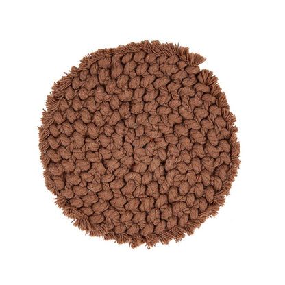 Baumwoll-Untersetzer in Dunkelbraun, Ø 12 cm | VIA X SELECTION