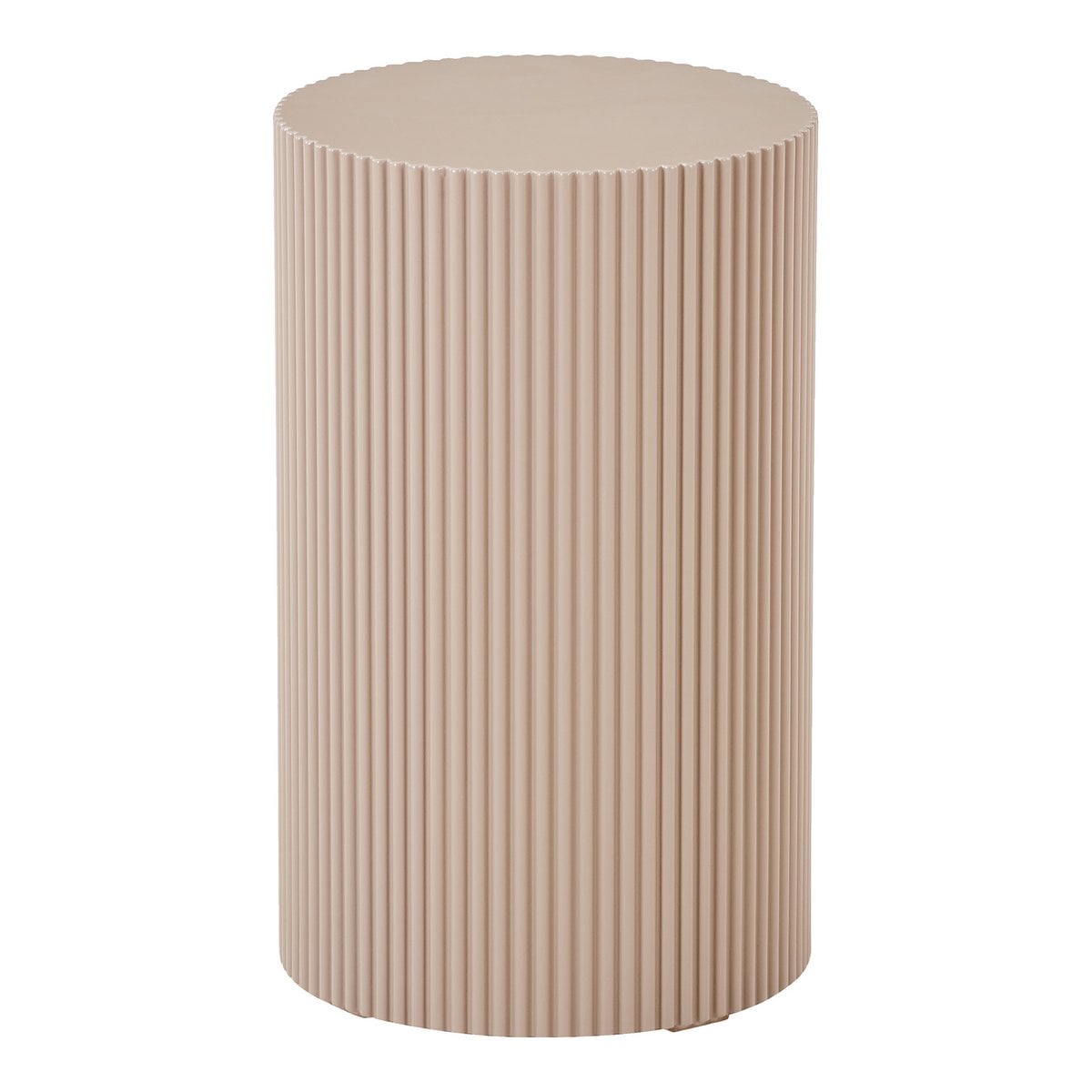 Schmaler Beistelltisch in Beige-Grau, 30 × 30 × 50 cm | VIA X SELECTION