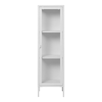 Schmale Vitrine weiß, 40 × 35 × 140 cm | VIA X SELECTION
