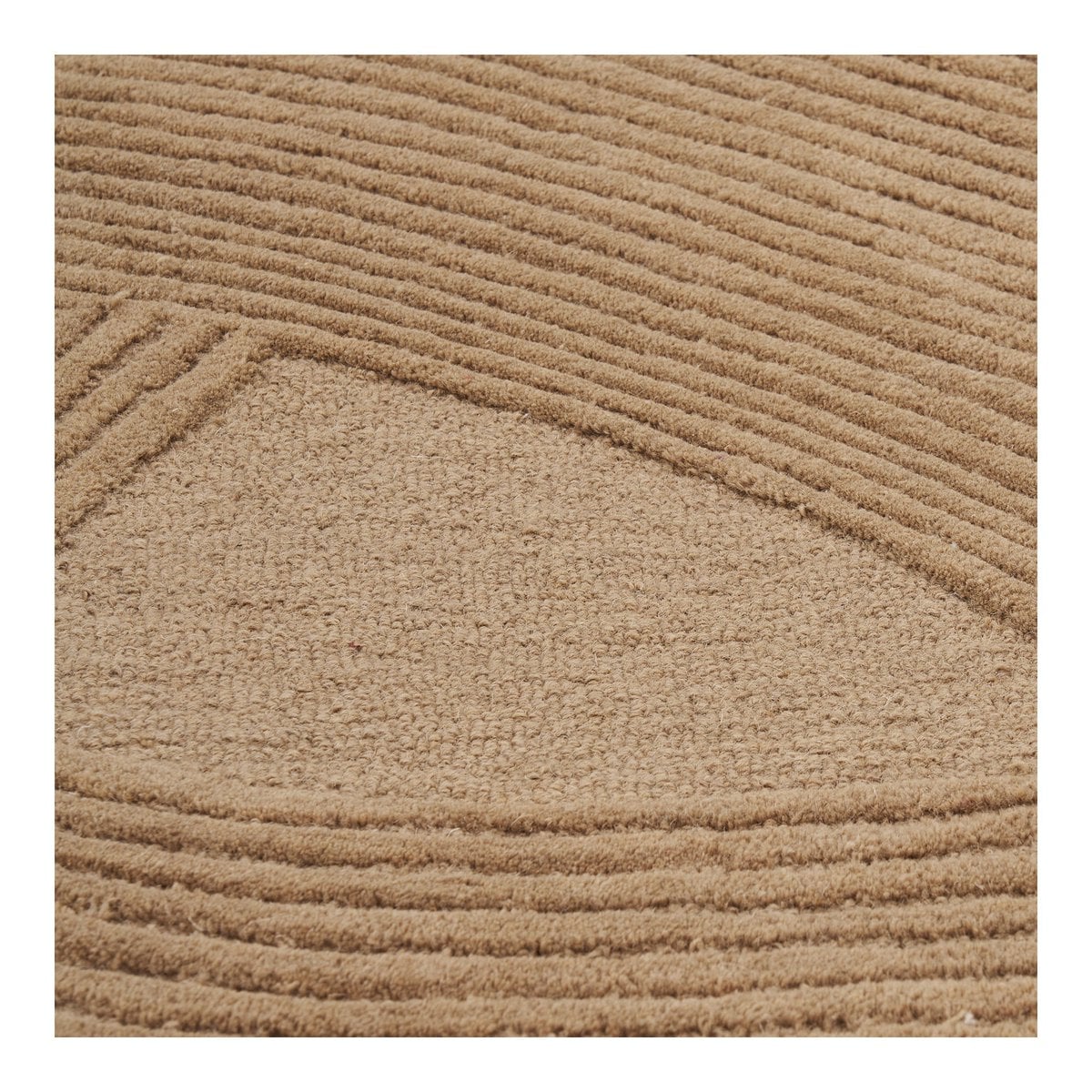 Handgetufteter Teppich braun, 160 × 230 cm | VIA X SELECTION