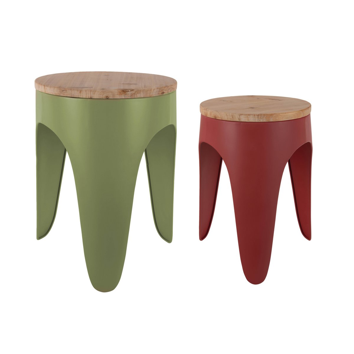 2er-Set Retrohocker in Rot | VIA X SELECTION