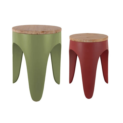2er-Set Retrohocker in Rot | VIA X SELECTION