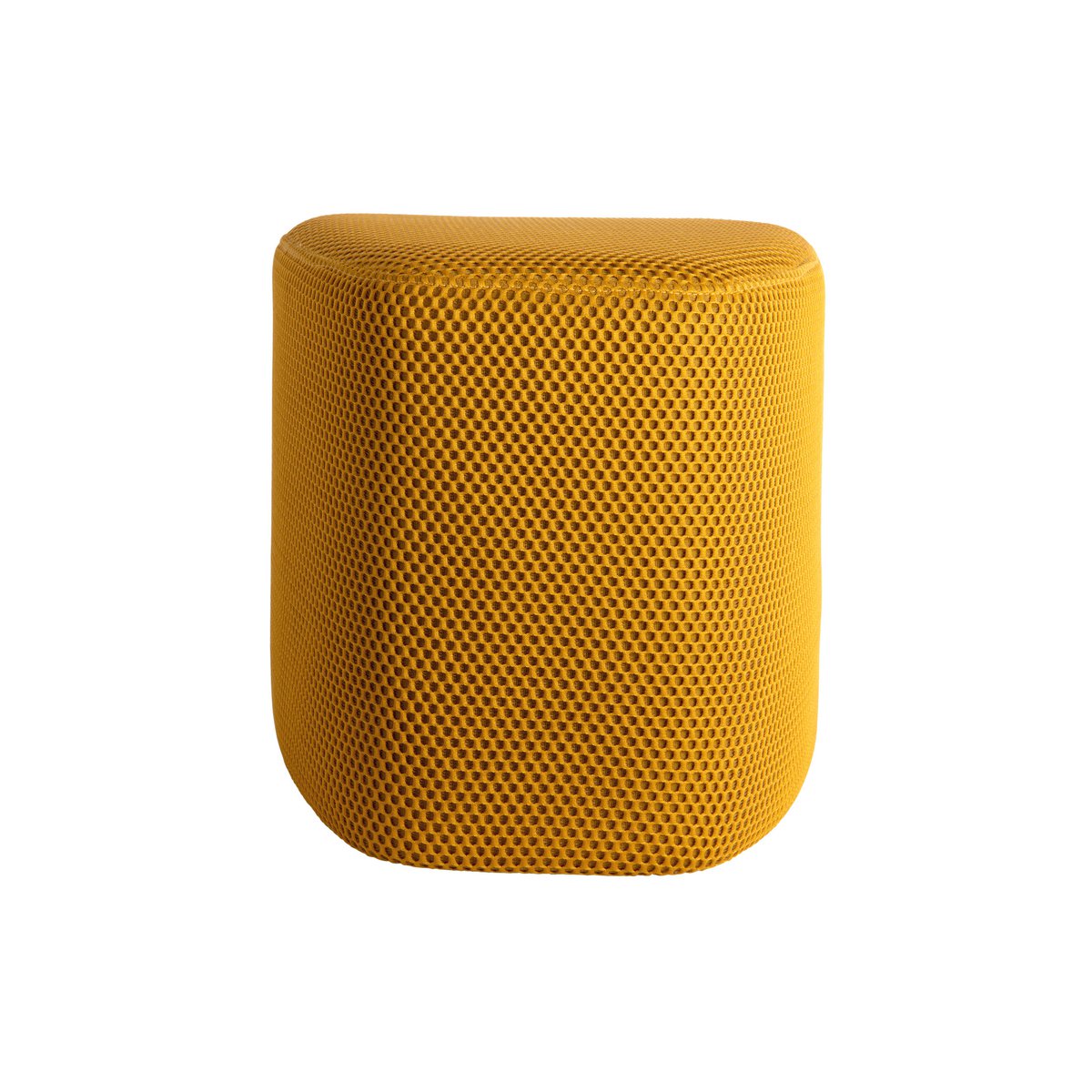 Dreieckiger Pouf mit Mesh in Gelb | VIA X SELECTION