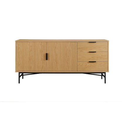 Sideboard mit Eichenfront, 40 × 160 × 75 cm | VIA X SELECTION