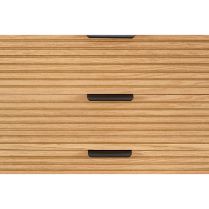 Hohe Kommode mit Eichenfront, 40 × 80 × 113 cm | VIA X SELECTION