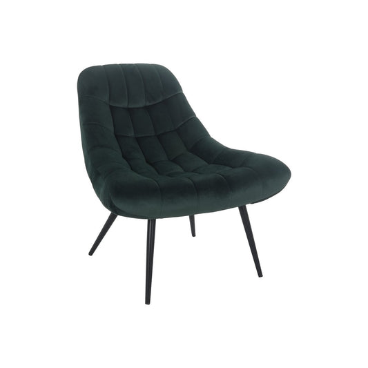 Loungesessel aus Samt grün mit XXL-Sitzfläche | VIA X SELECTION