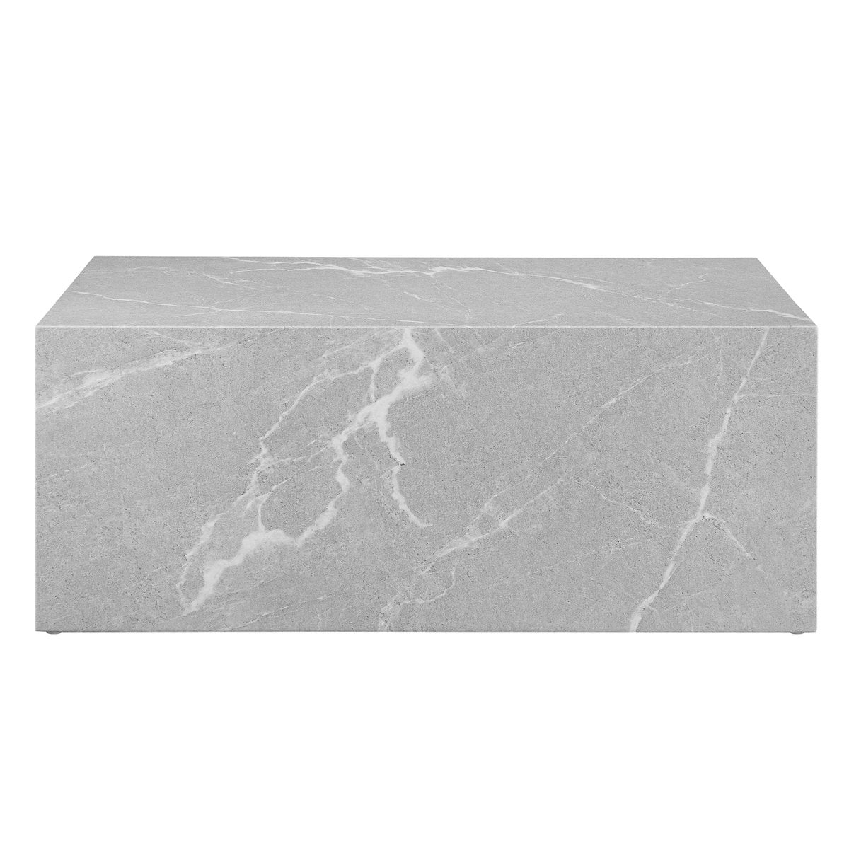 Couchtisch in grauer Marmoroptik, 90 × 60 × 35 cm | VIA X SELECTION
