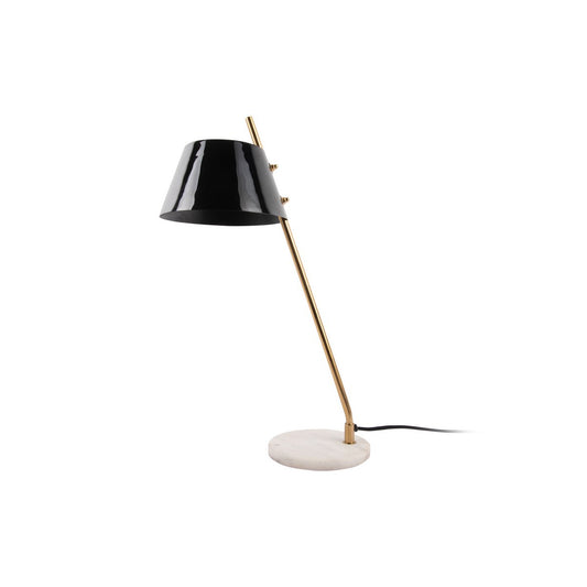 Leitmotiv Savvy Tischleuchte mit Marmorfuß in Schwarz | VIA X SELECTION