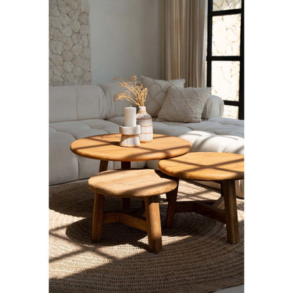 Couchtisch aus recyceltem Teakholz, 60 × 60 × 40 cm | VIA X SELECTION