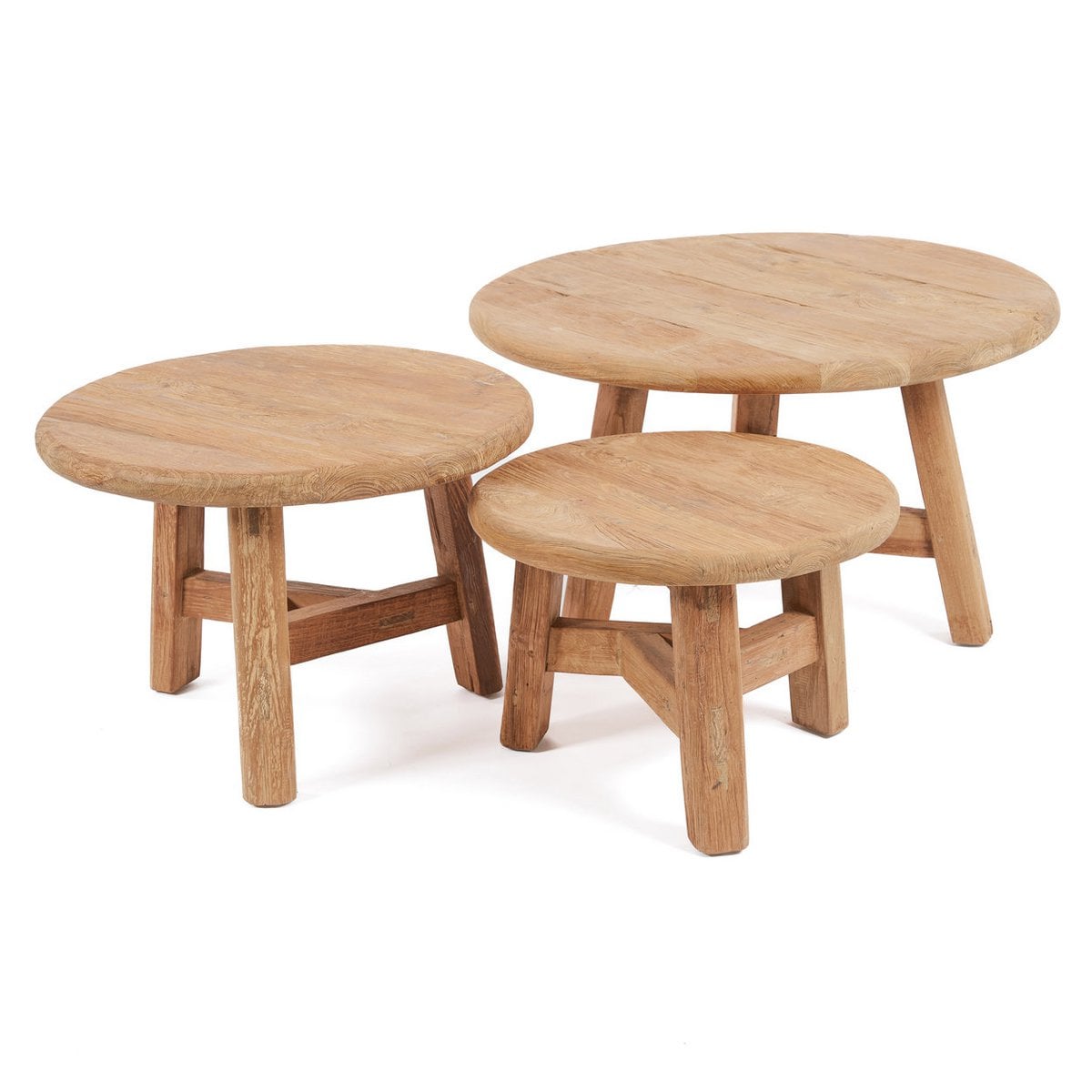 Couchtisch aus recyceltem Teakholz, 60 × 60 × 40 cm | VIA X SELECTION