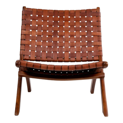 Klappsessel aus Teakholz und Leder | VIA X SELECTION