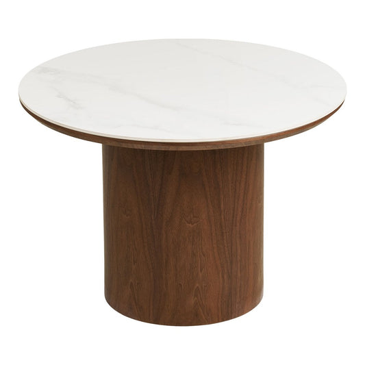 Runder Couchtisch aus Keramik und Eschenfurnier, Ø, 60 × 42 cm | VIA X SELECTION