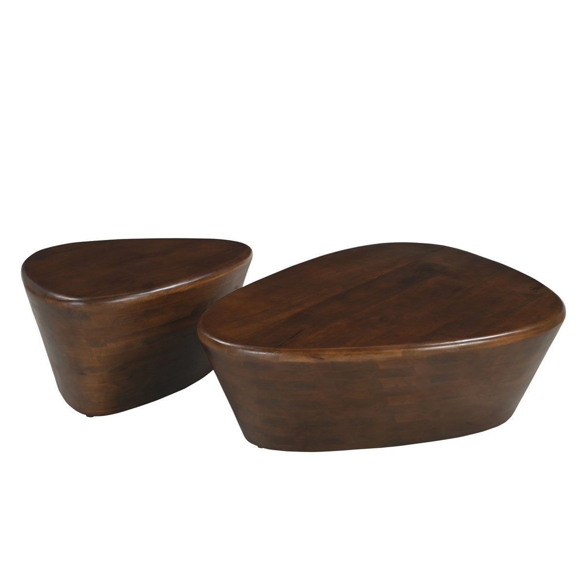 Couchtisch aus Mangoholz mit dreieckiger Platte, 78 × 107 × 30 cm | VIA X SELECTION