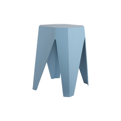 Kompakter Kunststoffhocker in Blau | VIA X SELECTION
