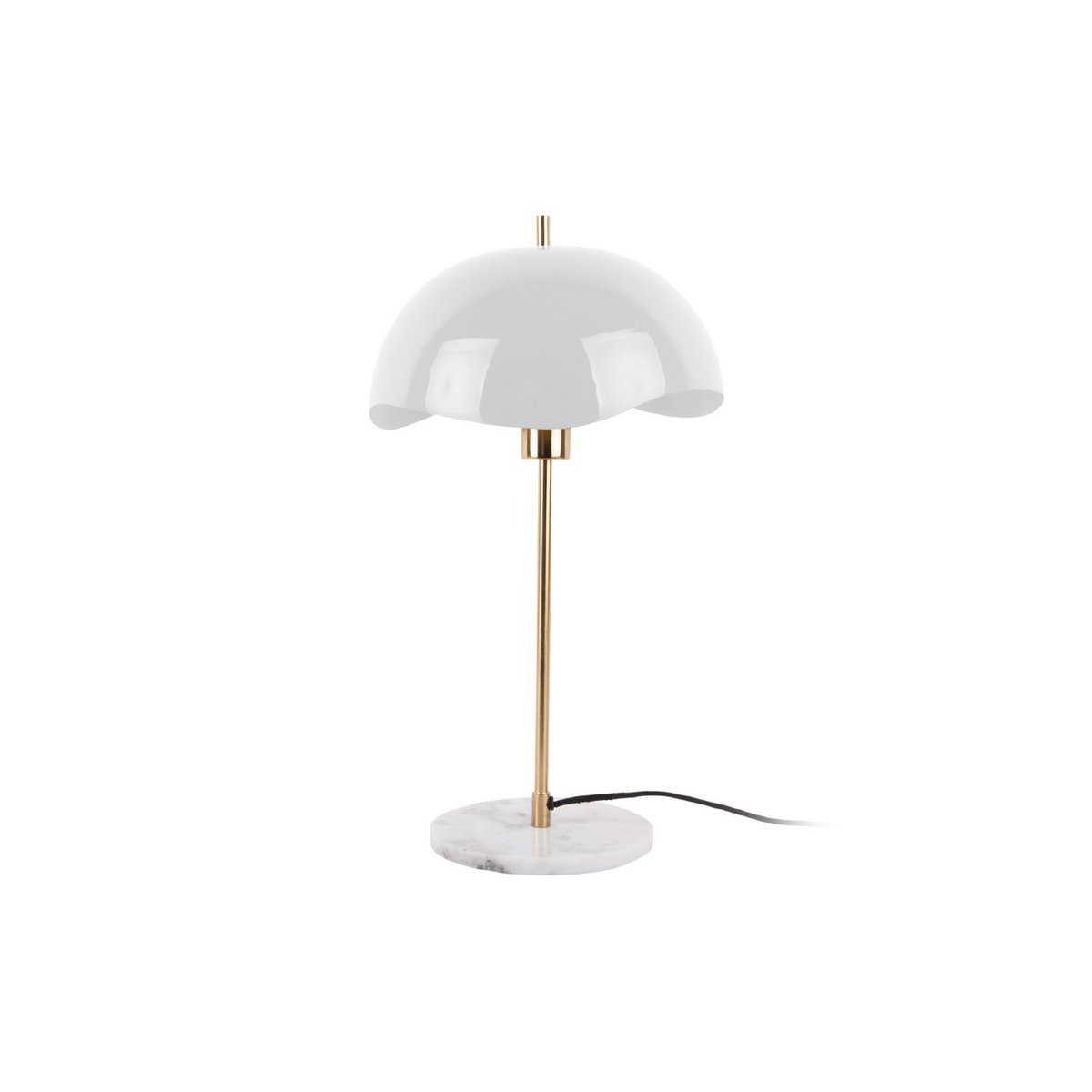 Leitmotiv Waved Dome Tischleuchte in Weiß | VIA X SELECTION