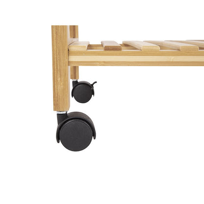Kleiderständer aus Bambus mit Rollen und Ablage, 113 × 165 cm | VIA X SELECTION