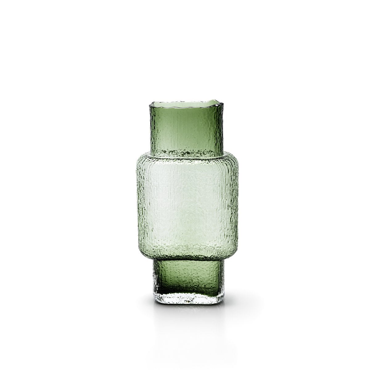Schmale Vase aus grünem Glas | VIA X SELECTION