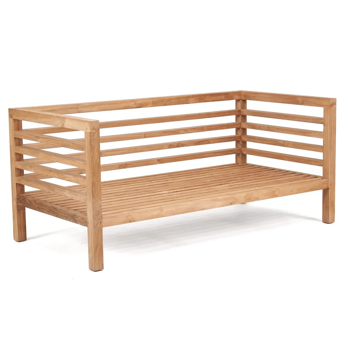 Modulares Outdoor-Sofa aus Teakholz als 2-Sitzer | VIA X SELECTION
