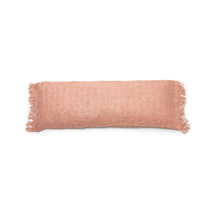 Langer Kissenbezug aus Baumwolle in Lachsrosa, 35 × 100 cm | VIA X SELECTION