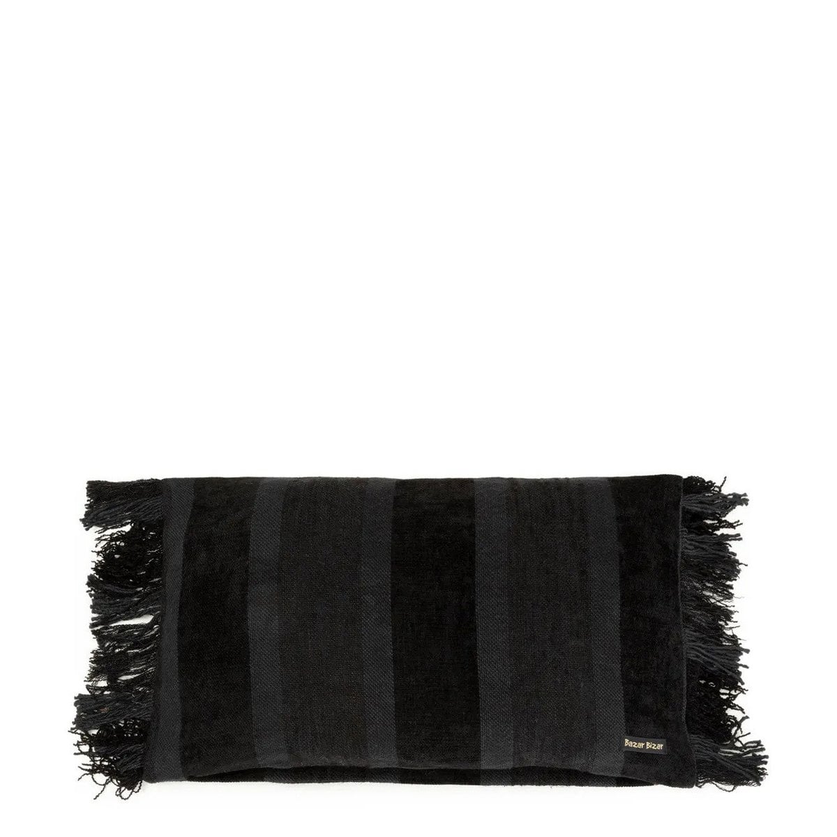 Kissenbezug aus Samt in Schwarz, 30 × 50 cm | VIA X SELECTION