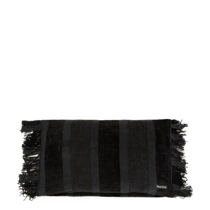 Kissenbezug aus Samt in Schwarz, 30 × 50 cm | VIA X SELECTION