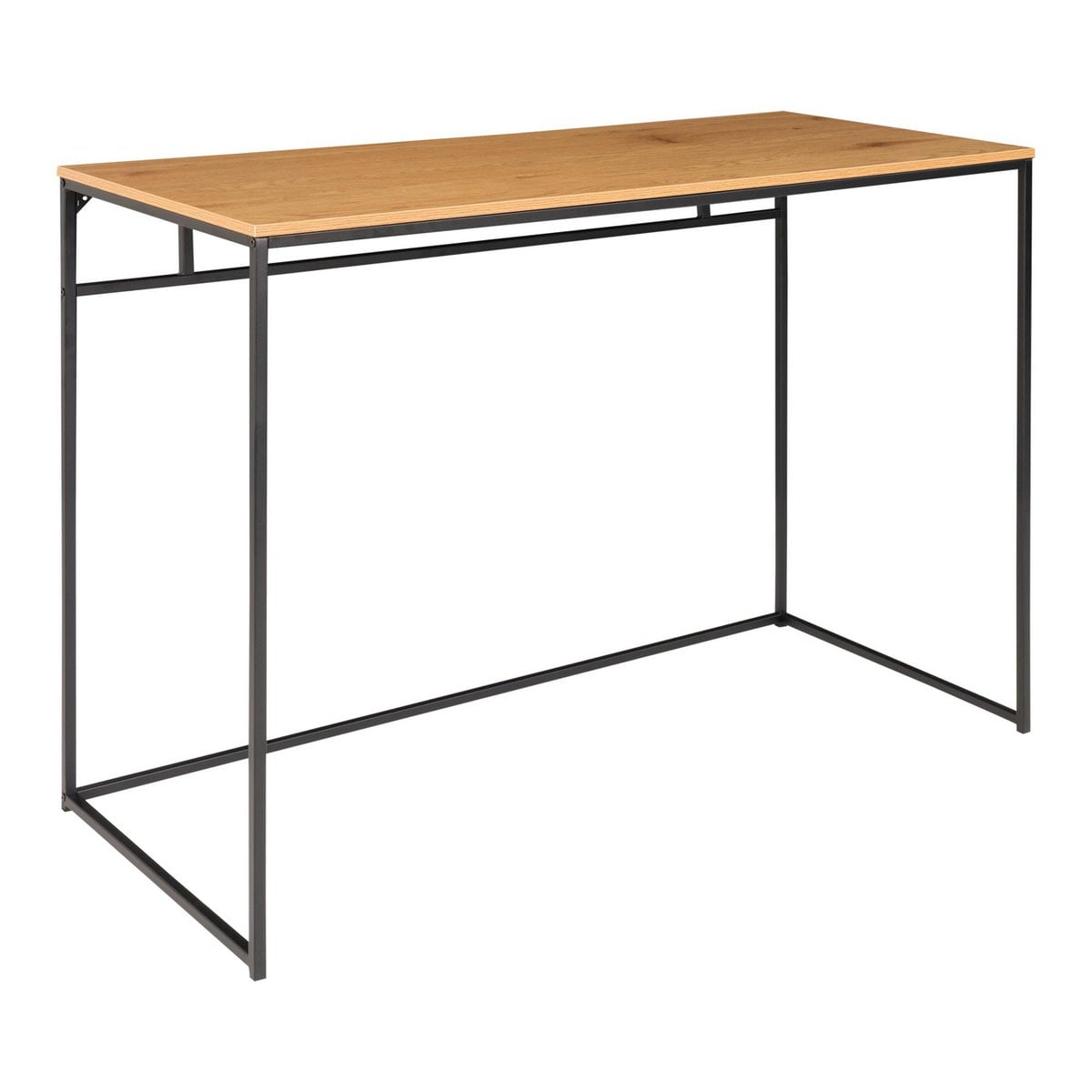 Schreibtisch schwarz mit Holzoptik, 100 × 45 cm | VIA X SELECTION