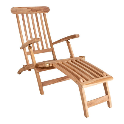 Outdoor-Liegestuhl aus Teakholz mit verstellbarer Rückenlehne | VIA X SELECTION