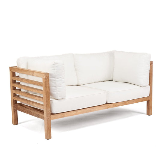 Modulares Outdoor-Sofa aus Teakholz als 2-Sitzer | VIA X SELECTION