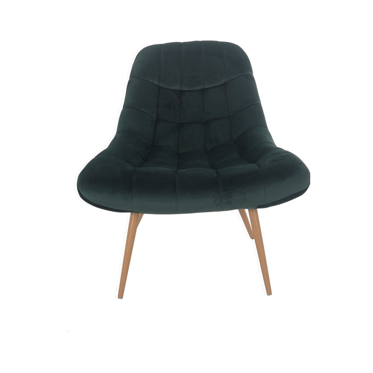 Loungesessel aus Samt grün mit XXL-Sitzfläche | VIA X SELECTION