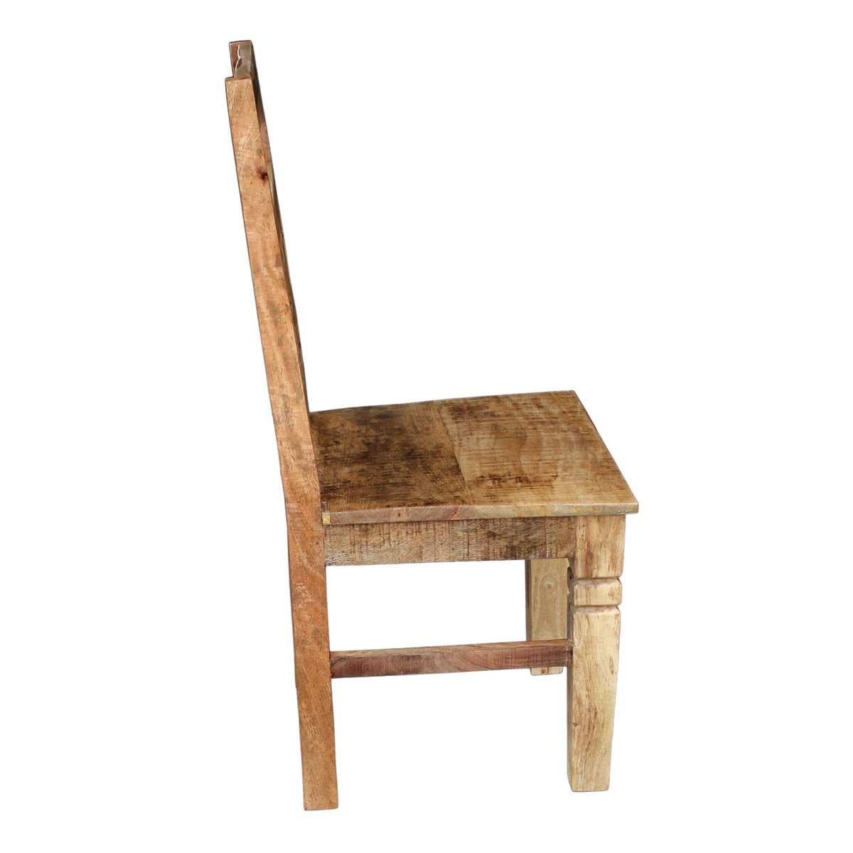 Esszimmerstuhl aus recyceltem Mangoholz mit rustikaler Patina im 2er-Set | VIA X SELECTION