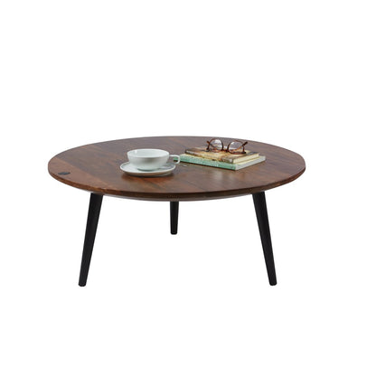 TOM TAILOR Home runder Couchtisch aus Holz und Metall, Ø, 80 × 35 cm | VIA X SELECTION