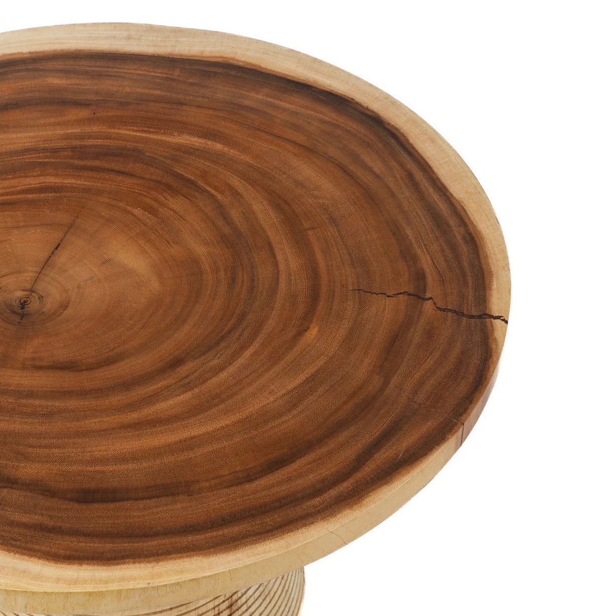 Runder Couchtisch aus Suarholz, Ø, 70 × 45 cm | VIA X SELECTION