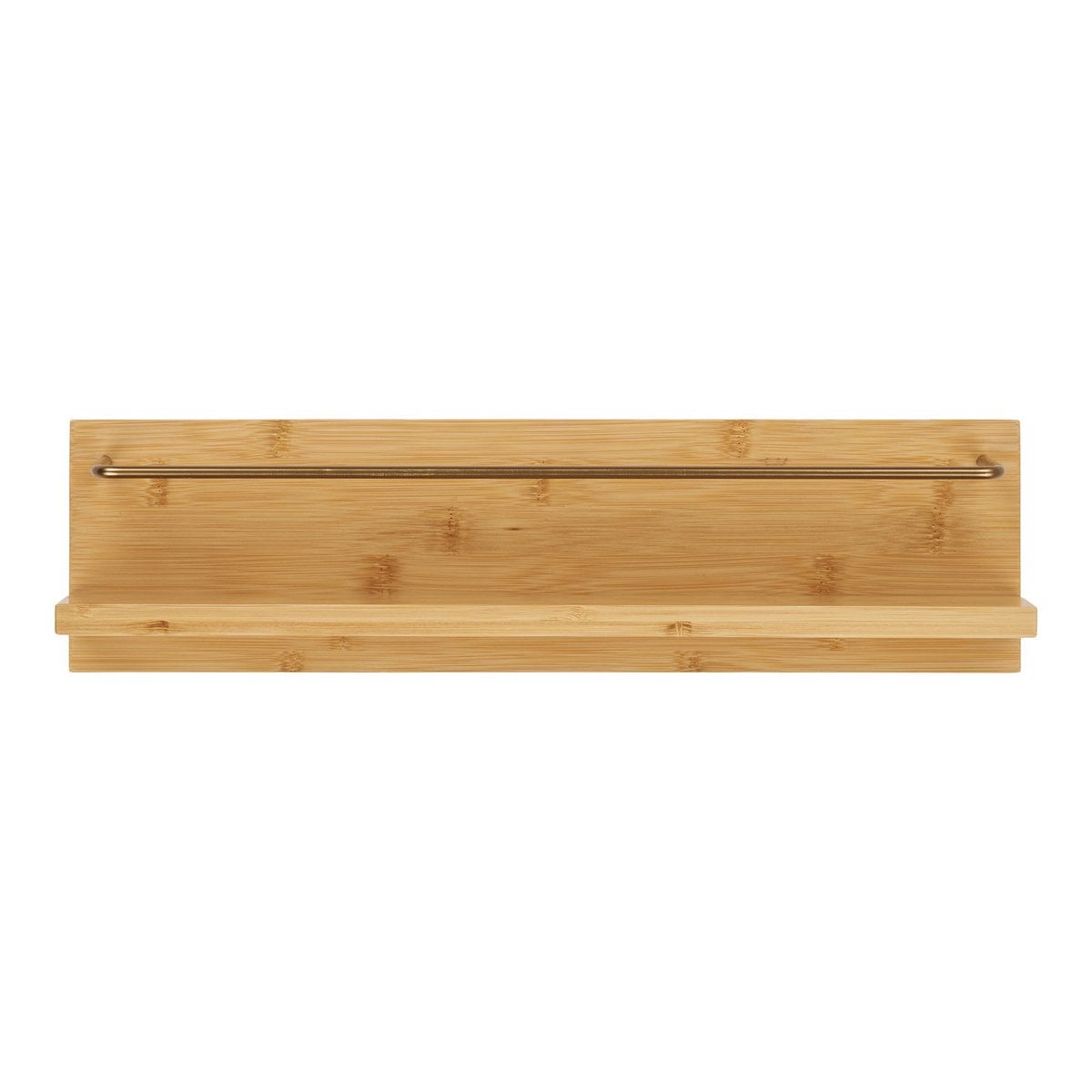 Wandregal aus Bambus natur, 10 × 45 × 12 cm | VIA X SELECTION