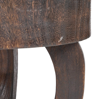Runder Couchtisch aus Holz im Walnusston, Ø, 70 × 45 cm | VIA X SELECTION
