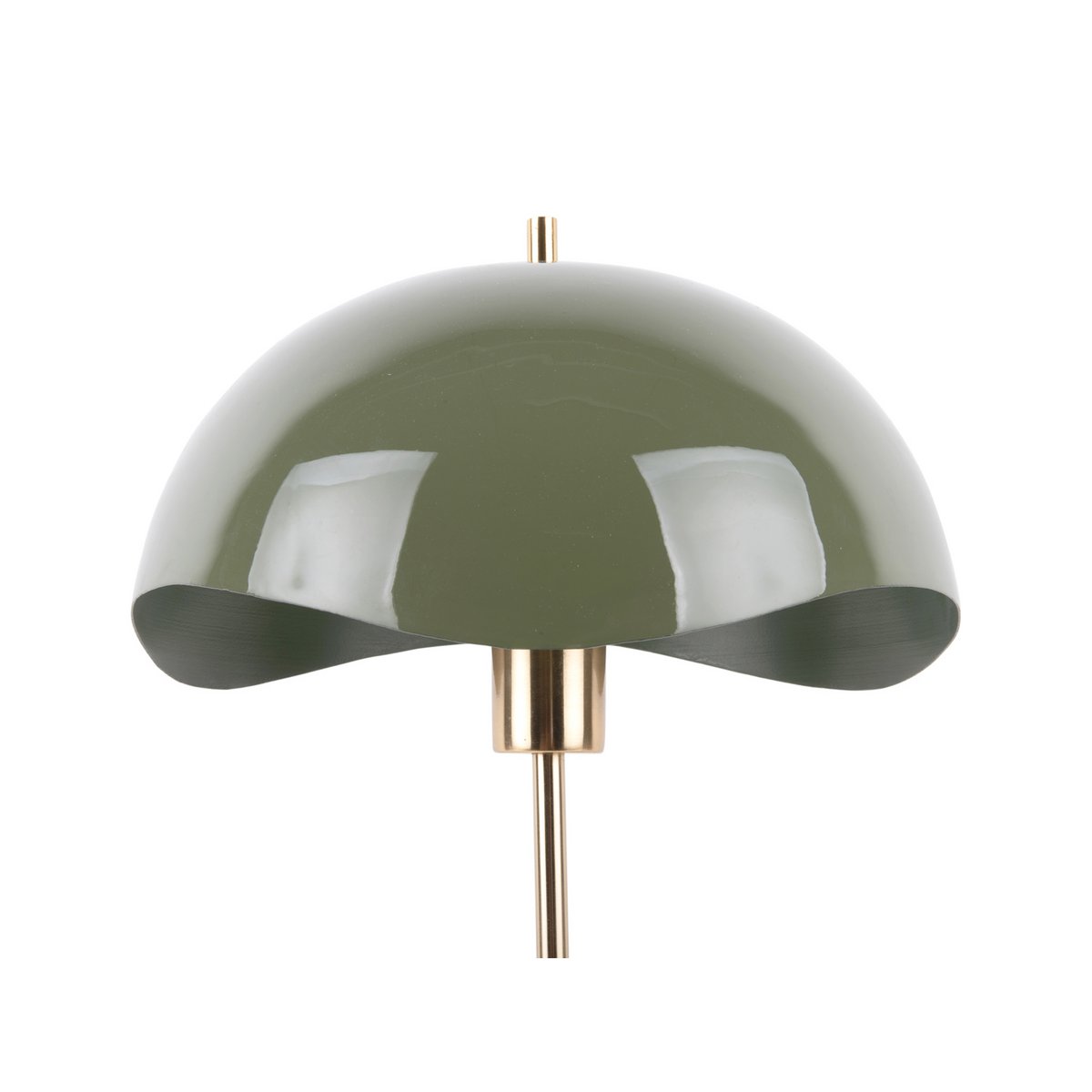 Leitmotiv Waved Dome Tischleuchte in Grün | VIA X SELECTION