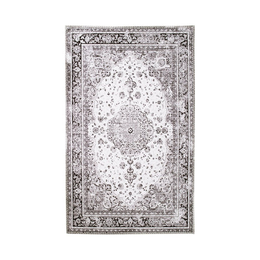 Teppich aus Chenille-Polyester schwarz-weiß, 160 × 230 cm | VIA X SELECTION