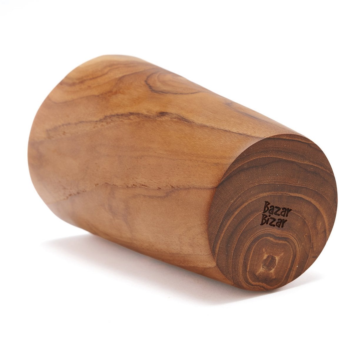 Niedriger Becher aus Teakholz 12 cm | VIA X SELECTION