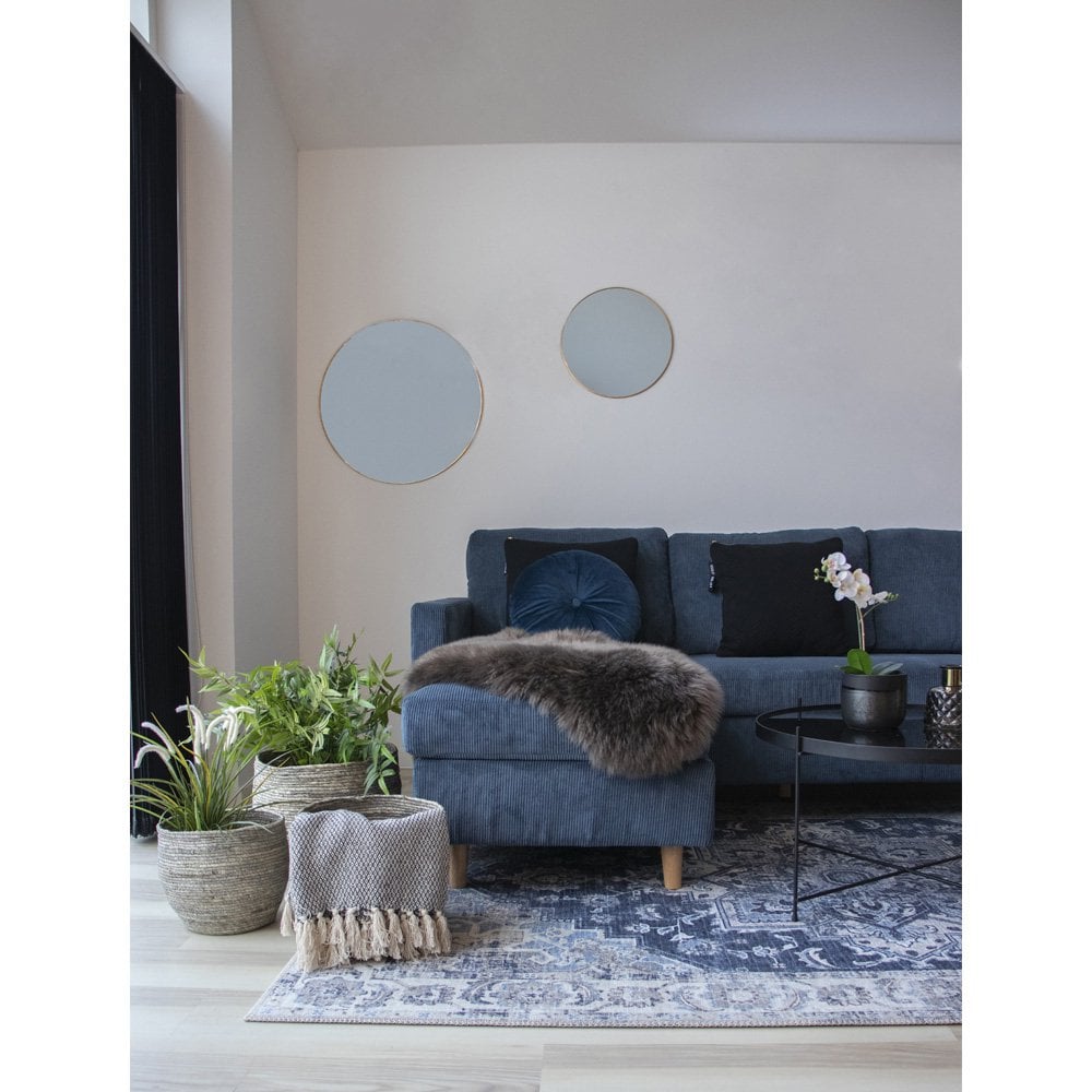 Teppich aus Chenille-Polyester blau, 160 × 230 cm | VIA X SELECTION