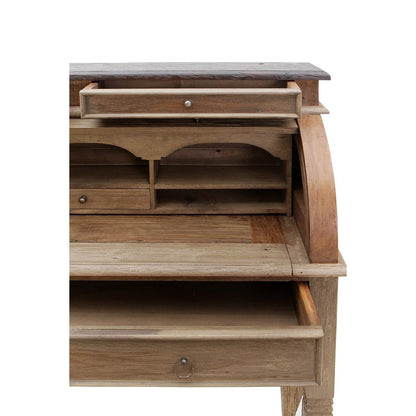 Sekretär aus recyceltem Teak mit Rollladen 100 cm | VIA X SELECTION